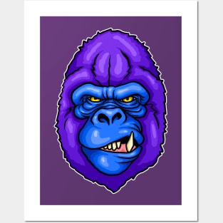 Purple Gorilla Posters and Art